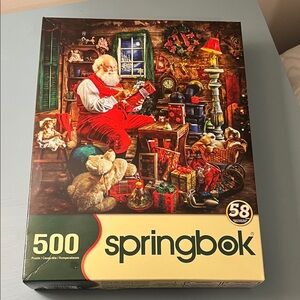 Springbok 500-Piece Christmas Santa Puzzle